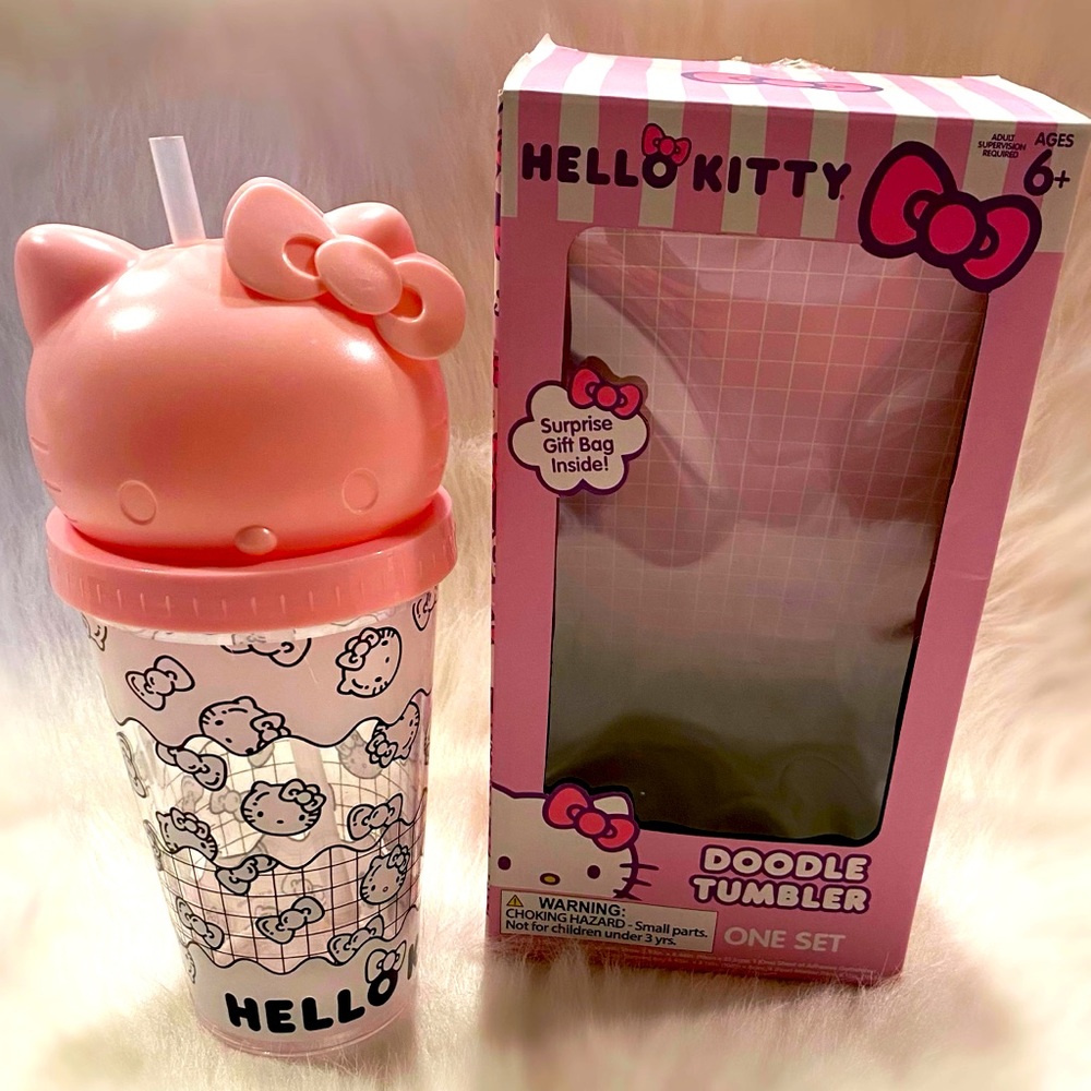 Hello kitty doodle tumbler